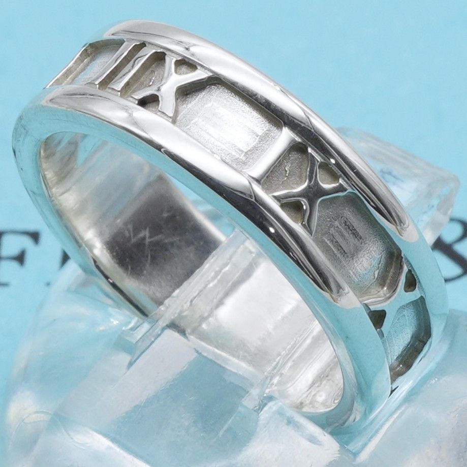 極美品13.5号 ティファニー アトラス シルバー リング/25-1218S拍卖