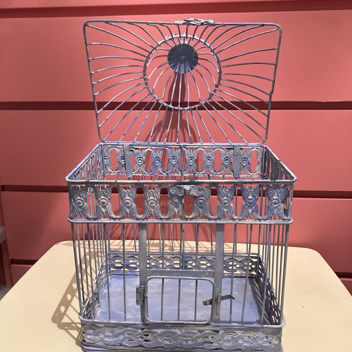 アンティーク加工 バードケージ アイアン labyrinth ラビリンス 鳥かご 雑貨 オブジェ アンティーク調 鳥籠 鳥篭 ドール含みません拍卖