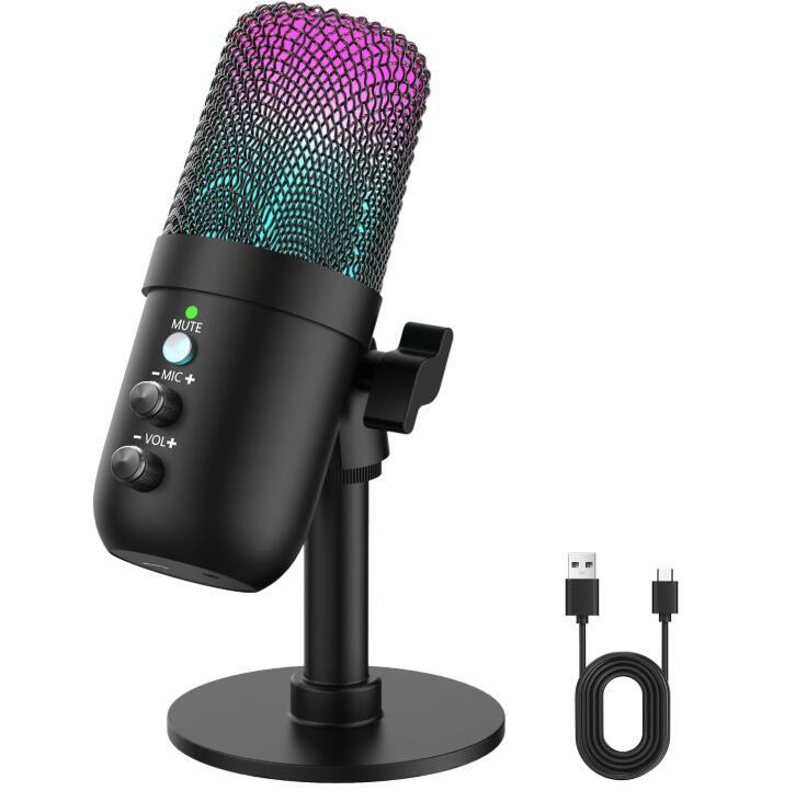 コンデンサーマイク ゲーミングマイク 卓上マイク 192kHz/24bit 拍卖