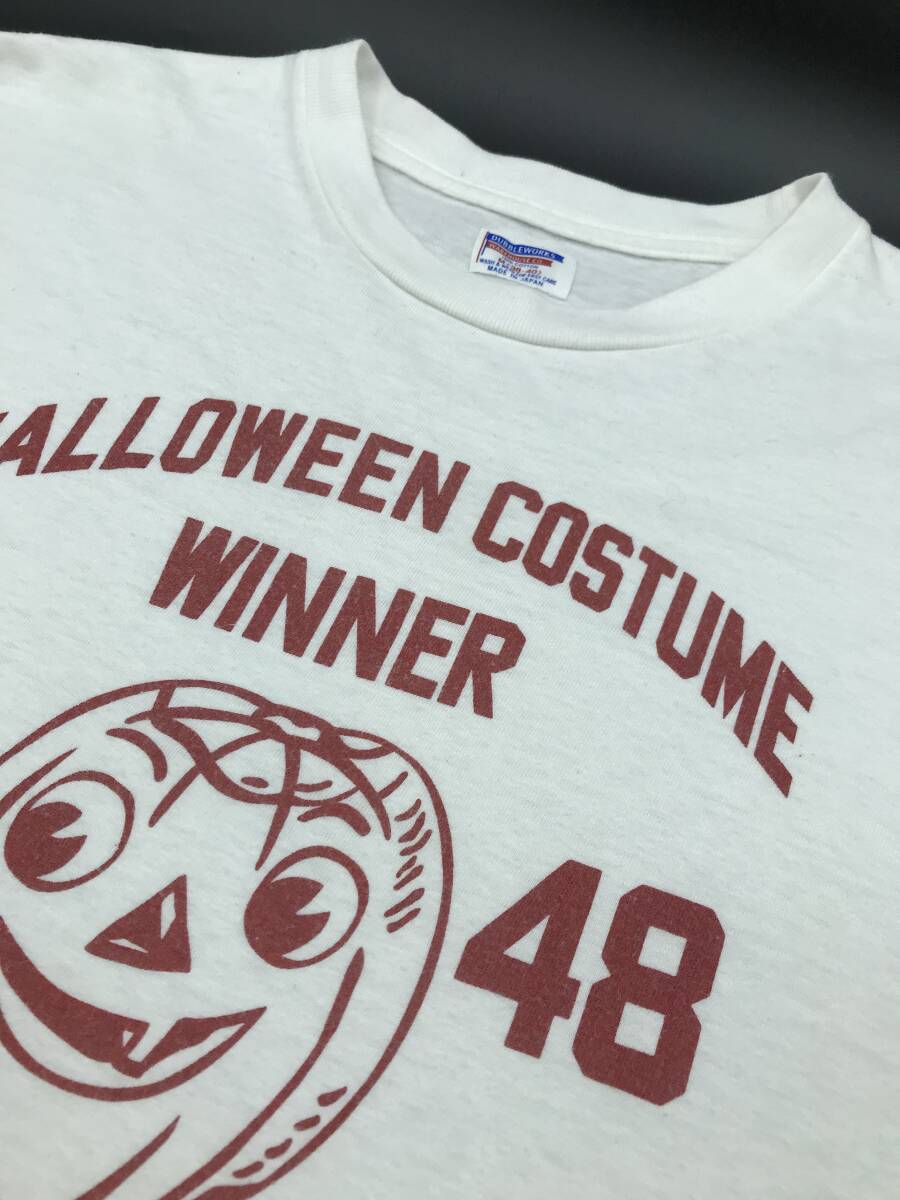 【日本製】WAREHOUSE半袖ウエアハウスTeeシャツダブルワークス/白/M/フリーホイラーズ トイズマッコイ ハロウィン拍卖