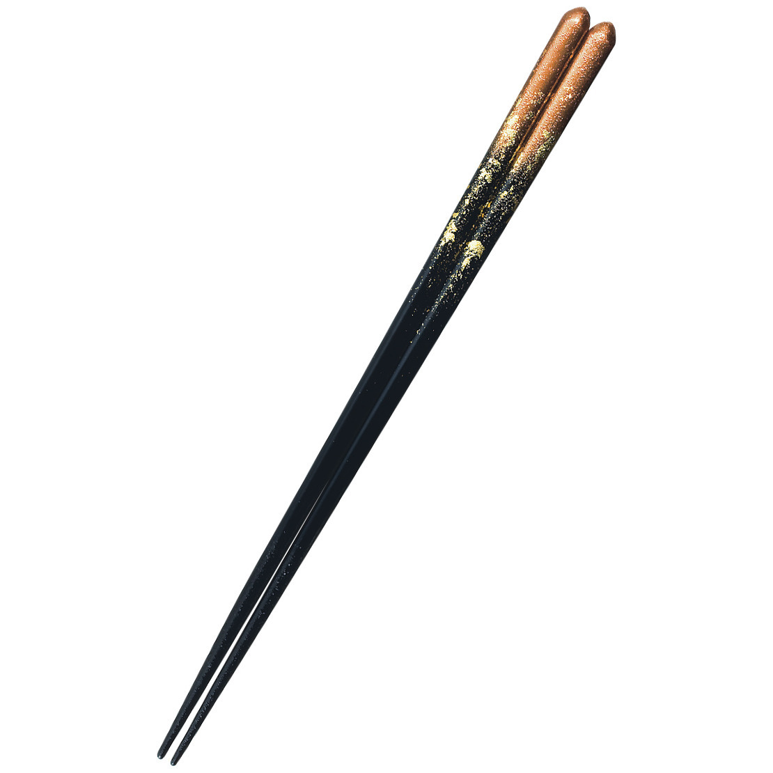 日本職人が丹精込めて造る伝統の高級箸 23cm 黒 天然木 漆塗装 蒔絵の技法で金箔を散りばめた今の暮らしに合う粋柄拍卖