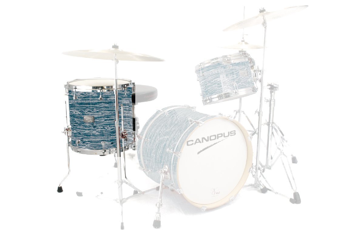 CANOPUS NV60M2 14x14 Floor Tom Blue-Oyster Wrap拍卖