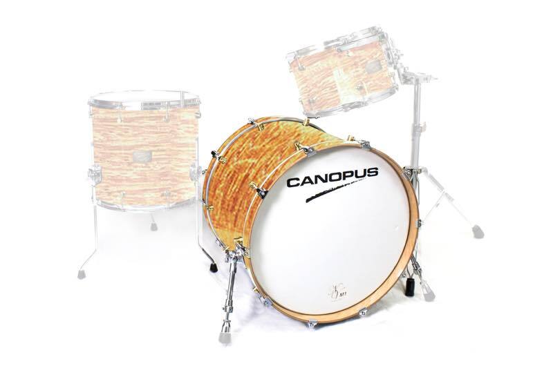 CANOPUS NV60M1 14x20 Bass Drum Mod Orange Wrap拍卖