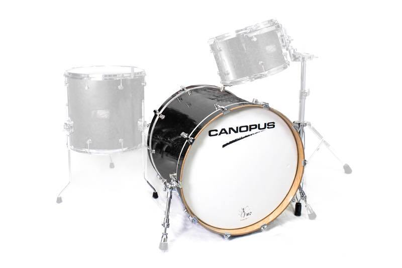 CANOPUS NV60M2 14x20 Bass Drum Black Spkl. Wrap拍卖