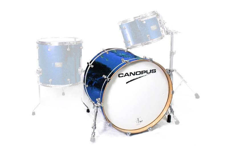 CANOPUS NV60M2 14x20 Bass Drum Blue Spkl. Wrap拍卖