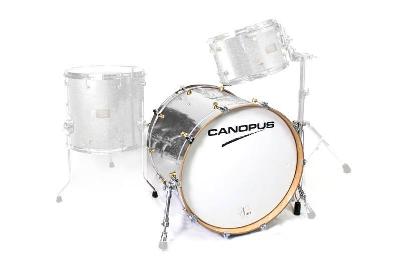 CANOPUS NV60M1 14x20 Bass Drum Silver Spkl. Wrap拍卖