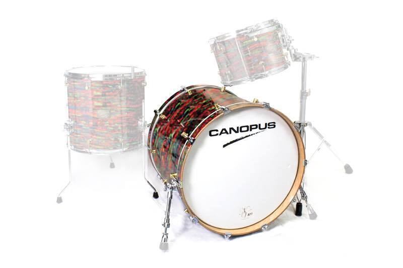 CANOPUS NV60M1 14x20 Bass Drum Psychedelic Red Wrap拍卖