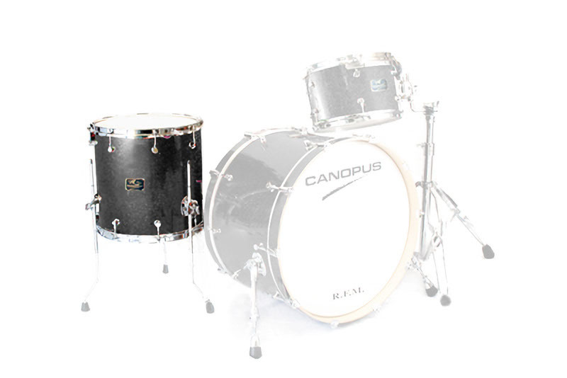 CANOPUS R.F.M. 13x14 Floor Tom Black Spkl. Wrap拍卖