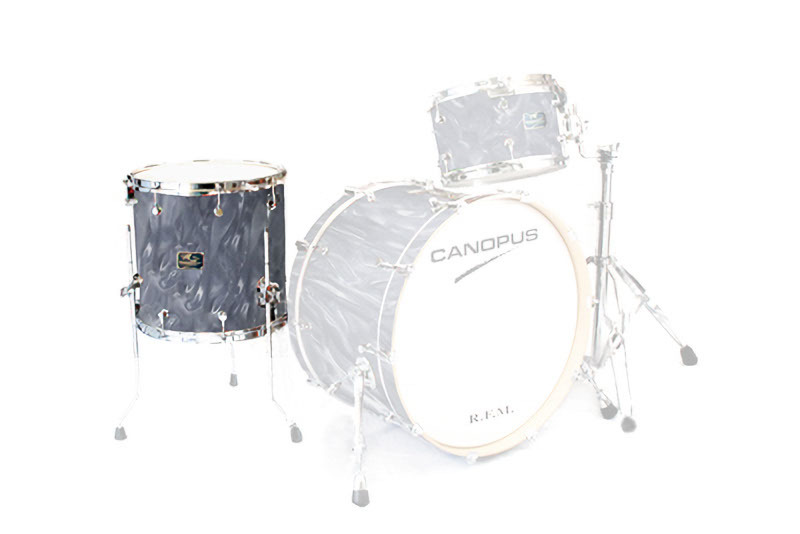 CANOPUS R.F.M. 15x16 Floor Tom Black Satin Wrap拍卖