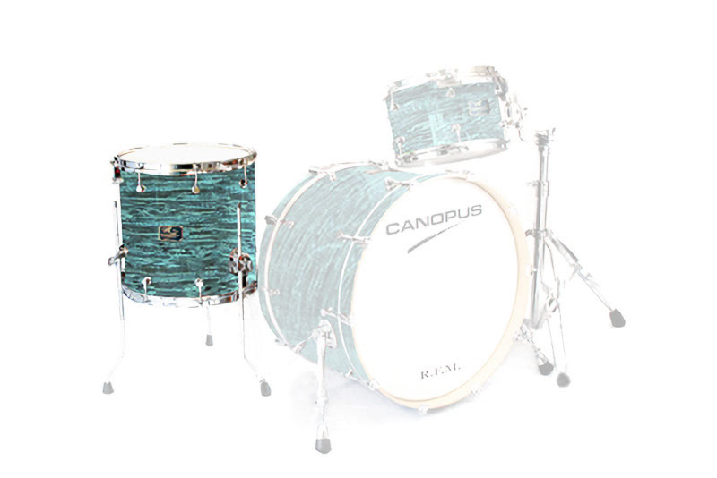 CANOPUS R.F.M. 13x14 Floor Tom Turquoise Oyster Wrap拍卖
