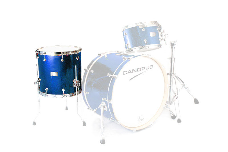 CANOPUS NV60M2 14x14 Floor Tom Blue Spkl. Wrap拍卖