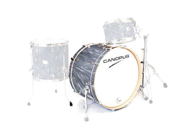 CANOPUS NV60M2 14x22 Bass Drum Black Satin Wrap拍卖