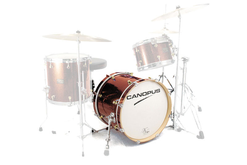CANOPUS NV60M2 14x18 Bass Drum Merlot Glitter Wrap拍卖
