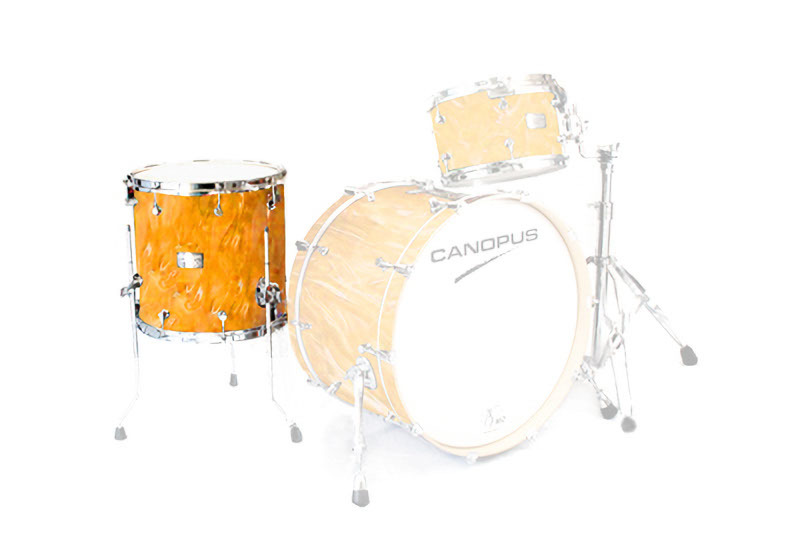 CANOPUS NV60M2 16x16 Floor Tom Marmalade Swirl Wrap拍卖