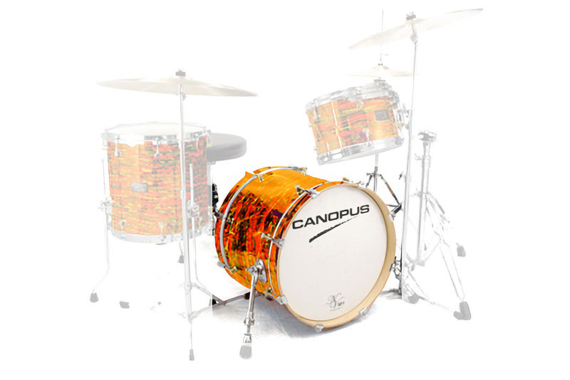 CANOPUS NV60M1 14x18 Bass Drum Citrus Mod Wrap拍卖