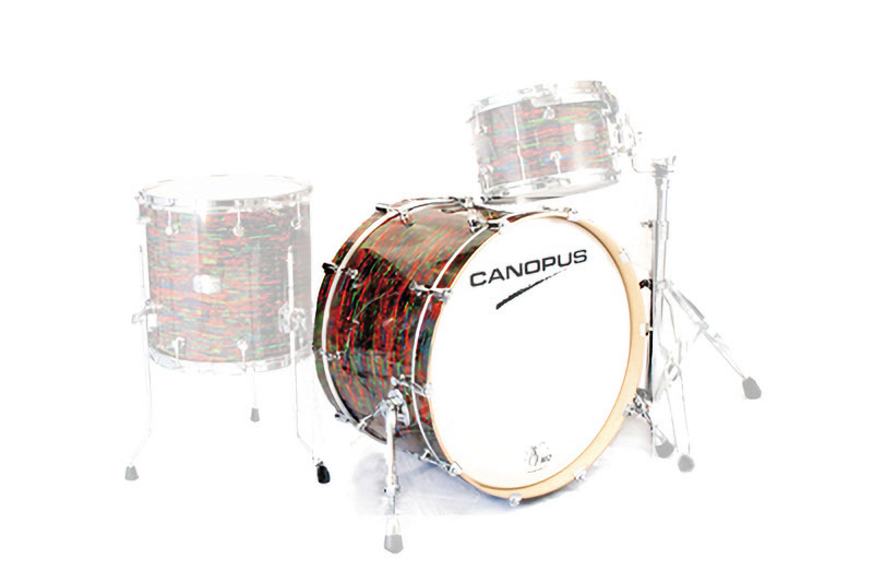 CANOPUS NV60M1 14x22 Bass Drum Psychedelic Red Wrap拍卖