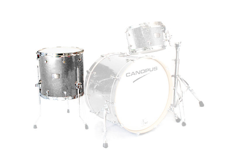 CANOPUS NV60M1 14x14 Floor Tom Silver Spkl. Wrap拍卖