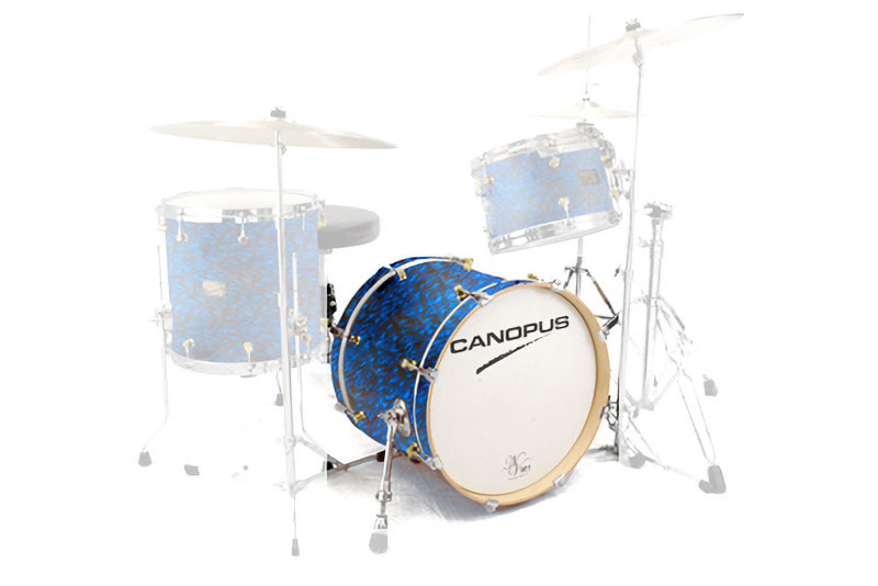 CANOPUS NV60M1 14x18 Bass Drum Blue Onyx Wrap拍卖