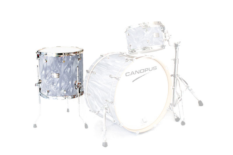 CANOPUS NV60M1 16x16 Floor Tom White Satin Wrap拍卖