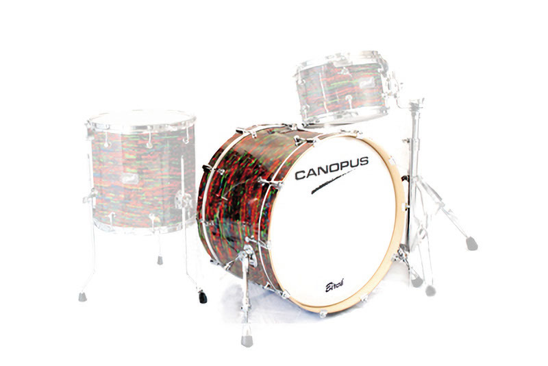 CANOPUS Birch 18x22 BD Psychedelic Red Wrap拍卖