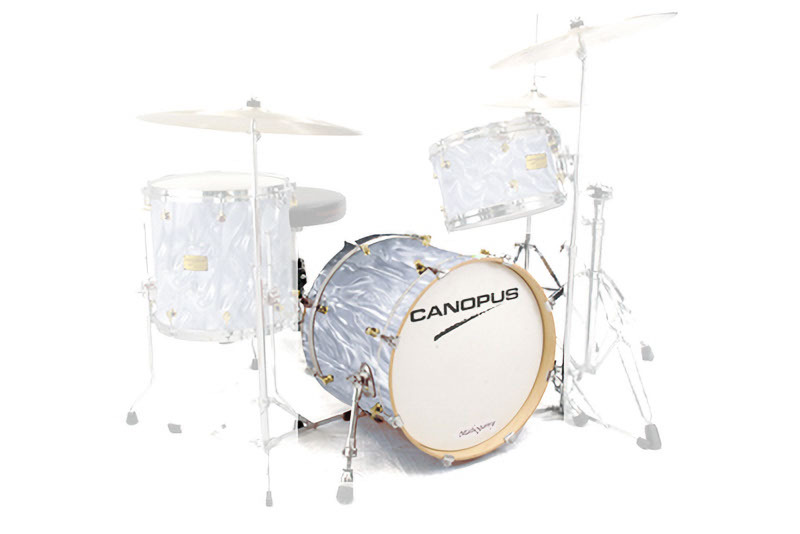CANOPUS Mahogany 14x18 BD White Satin Wrap拍卖