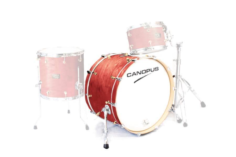 CANOPUS NV60M1 14x22 Bass Drum Vermilion Oil拍卖
