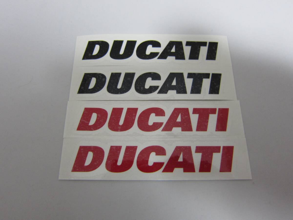 DUCATI ステッカーブラック、レッド4枚セット拍卖
