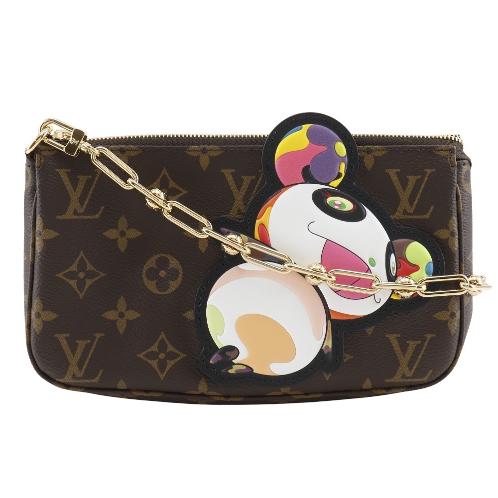 LOUIS VUITTON ルイ・ヴィトン LV×TM ポシェット・アクセソワール アクセサリーポーチ 村上隆 パンダ M13440 【I180725017】中古拍卖