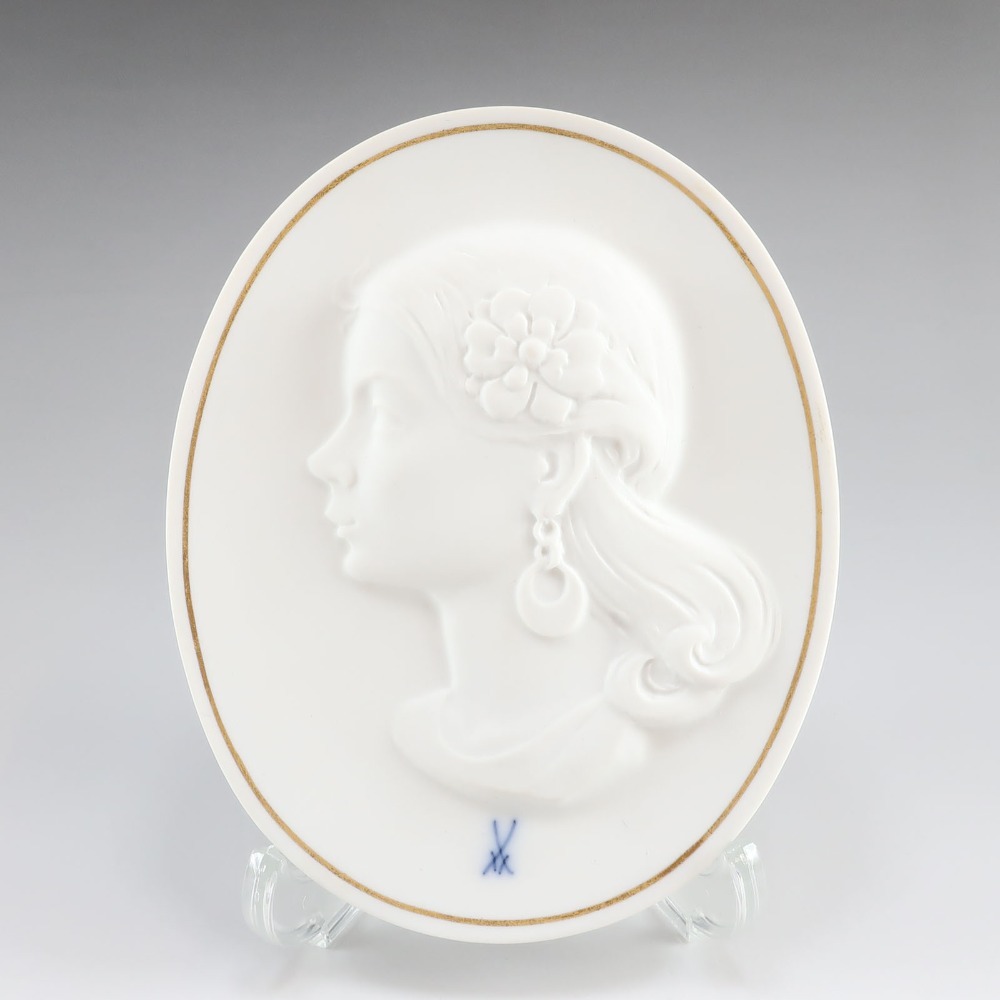 Meissen マイセン 吹田恭啓 レリーフ 置物 オブジェ 陶磁器 _【I180825003】中古拍卖