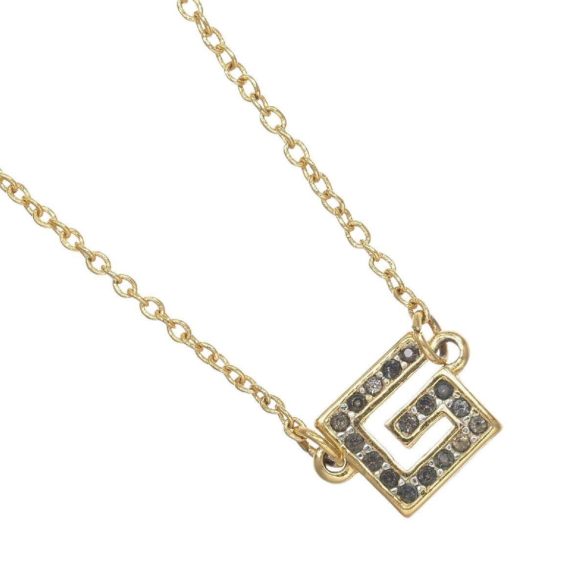 ジバンシー Givenchy Gロゴ ネックレス 金メッキ 約2.9g【M132325011】中古拍卖