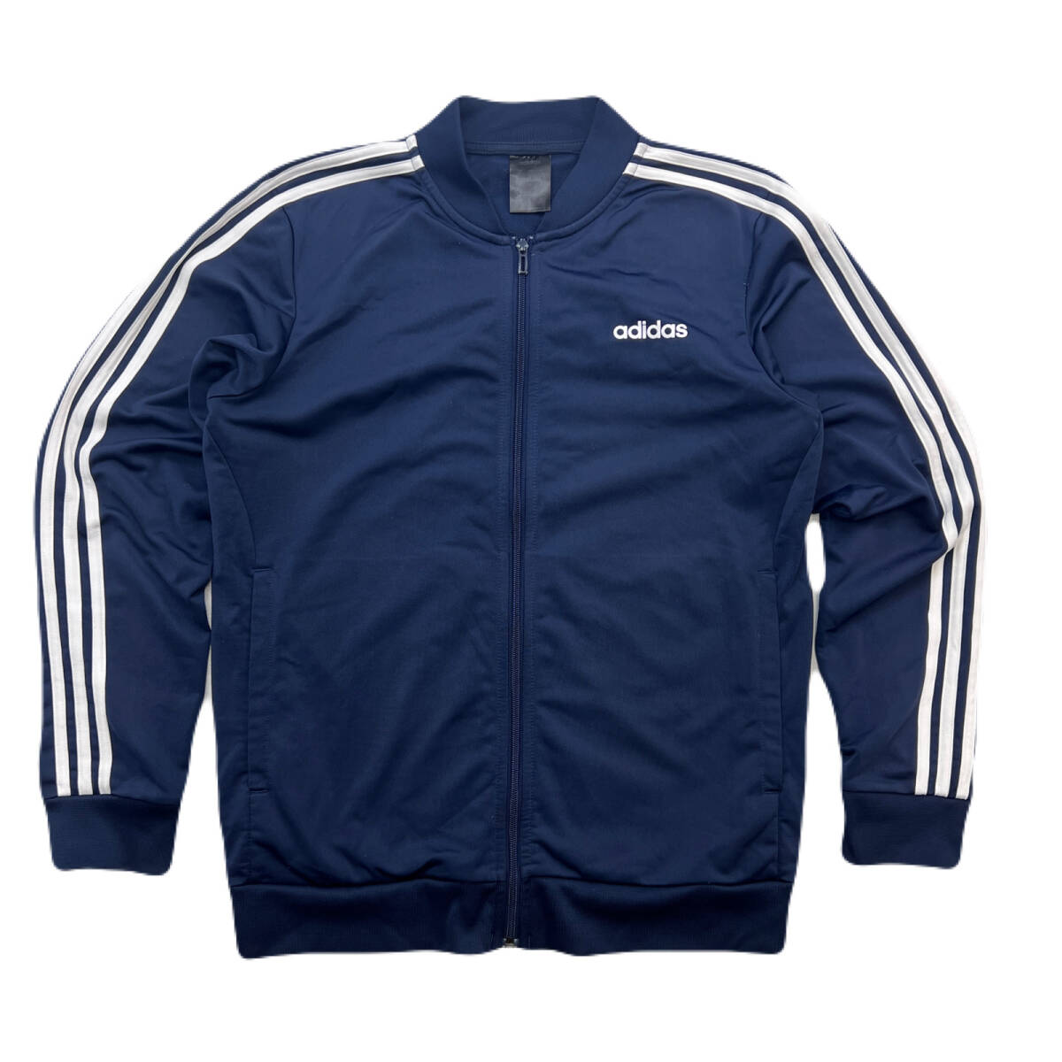 アディダス トラックジャケット ジャージ トップ Oサイズ メンズ ネイビー 紺色 ●AH204拍卖
