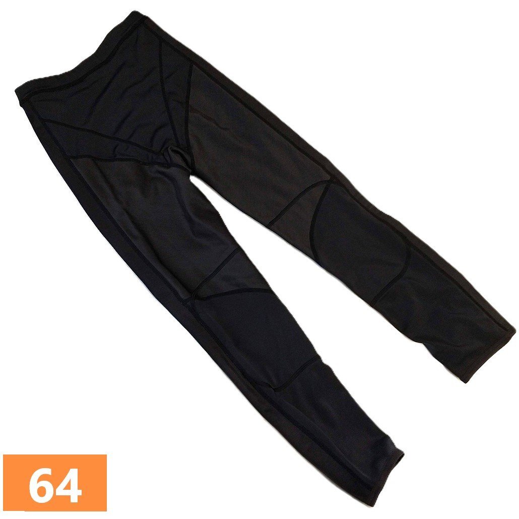 シャルレ 膝サポートボトム 64 IW011 ブラック 黒 八分丈 保温 冷え防止 美品 ひざサポウォーカー ガードル ウエルネスボトム拍卖