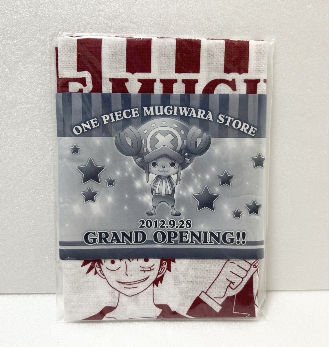 ONE PIECE ワンピース 麦わらストア オープン記念手ぬぐい ゾロ サンジ ルフィ チョッパー拍卖