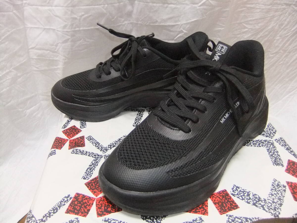 MICHELKLEINミッシェルクラン 「MK‐634」黒スニーカー 低反発 24.0㎝箱なし 美品 2025年春購入拍卖