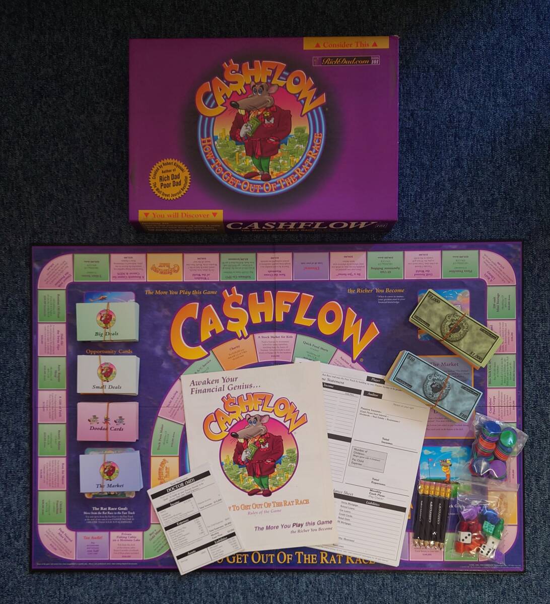 キャッシュフロー101 英語版 (日本語説明書付)ボードゲーム CASHFLOW 金持ち父さん貧乏父さん拍卖