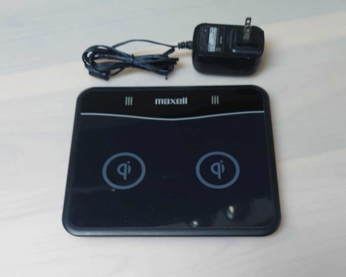 【動作確認済】 maxell マクセル Qi(チー)対応ワイヤレス充電器 WP-PD10.BK拍卖