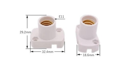 ランプホルダー ソケット E11 電球 エイジング ライトベース 白 常夜灯拍卖