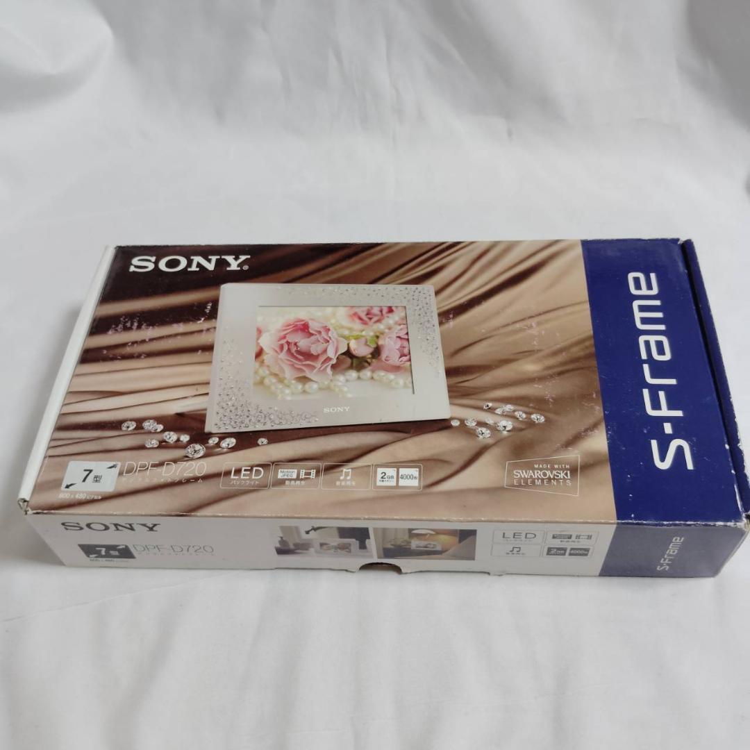 美品 SONY ソニー S-Frame エスフレーム DPF-D720 デジタルフォトフレーム スワロフスキー 7型 LEDバックライト搭載拍卖