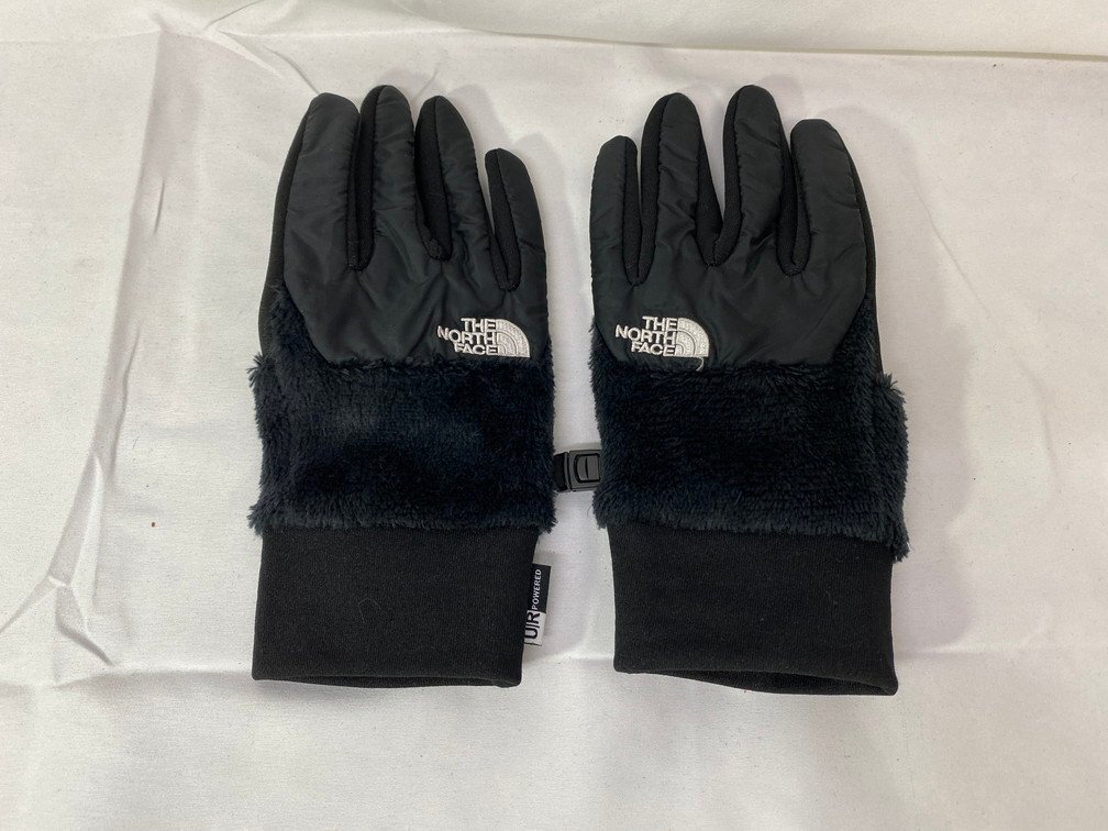【ほぼ未使用品】THE NORTH FACE ノースフェイス 防寒手袋 デナリイーチップグローブ スマホ対応 NN62122 サイズ:M カラー:ブラック拍卖