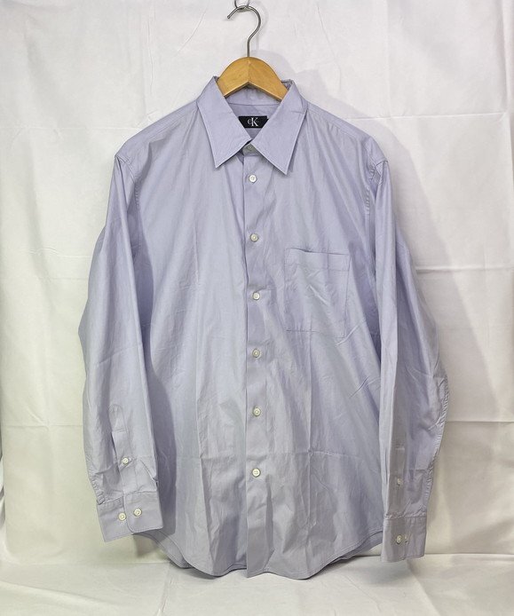 Calvin Klein カルバンクライン CK 長袖シャツ サイズ:XL カラー:パープル メンズ カジュアル ビジネス拍卖