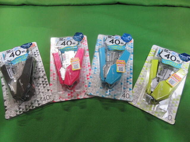 MAX POLYGO ポリゴ4色より1個HD-11SFLK ホッチキス針1箱付 送180 HD-11SFL拍卖