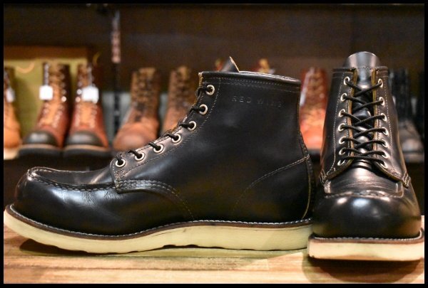 【9.5E 良品 15年】レッドウィング 9874 アイリッシュセッター ブラック クローンダイク 黒 モックトゥ 編み上げ ブーツ redwing HOPESMORE拍卖