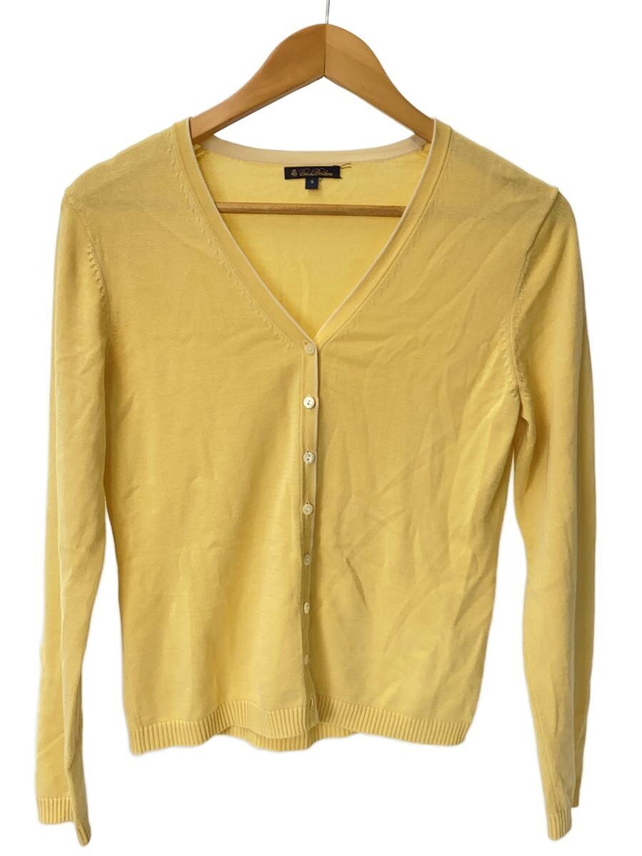 BROOKS BROTHERS◆カーディガン(薄手)/S/シルク/YLW/無地拍卖