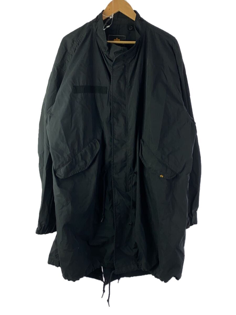 ALPHA INDUSTRIES◆モッズコート/XL/コットン/BLK/無地/TA1627-001//拍卖