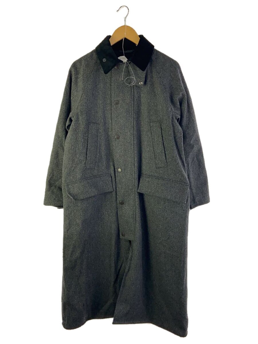 Barbour◆SNOWDON/コート/34/ウール/GRY/ヘリンボーン/232MCAS110//拍卖
