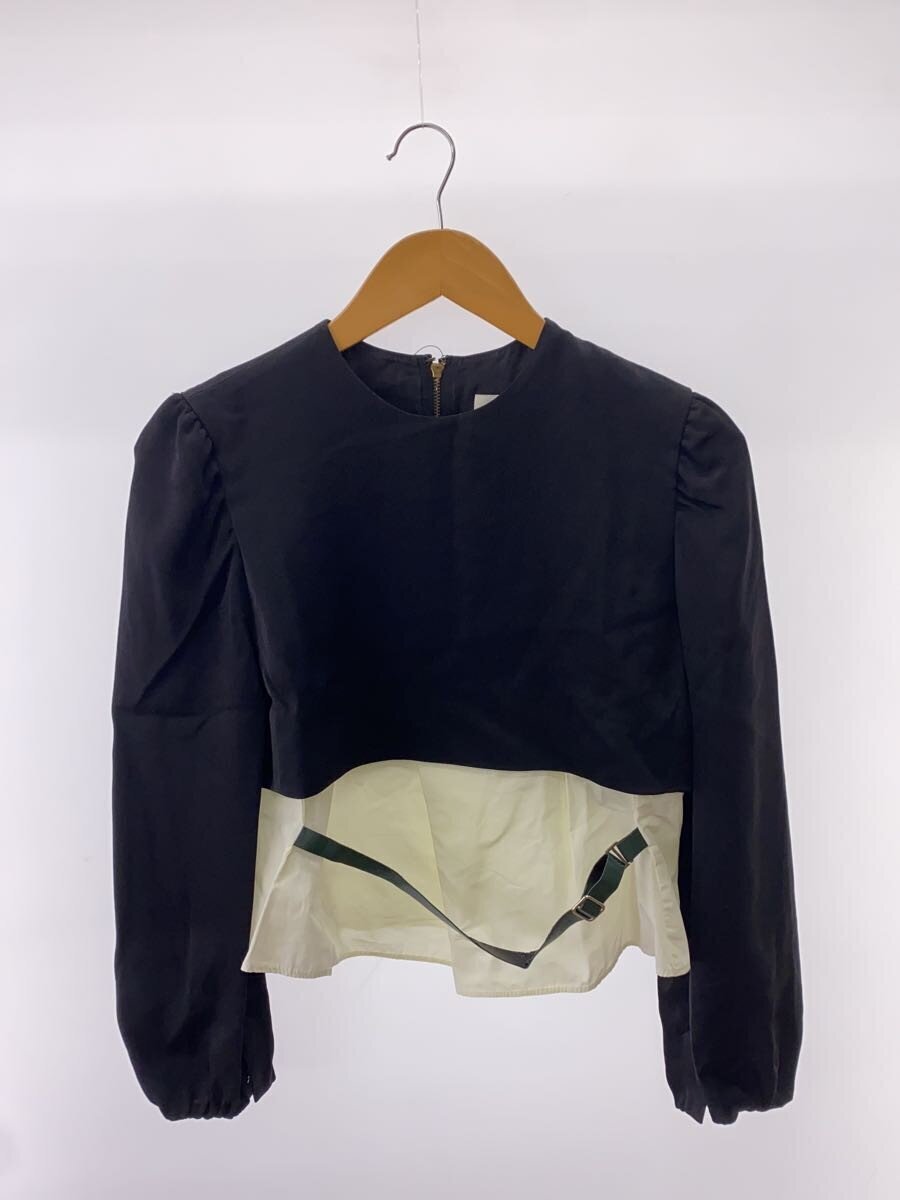 TOGA PULLA◆フェイクレイヤードブラウス /長袖ブラウス/36/-/BLK/TP52-FJ252拍卖