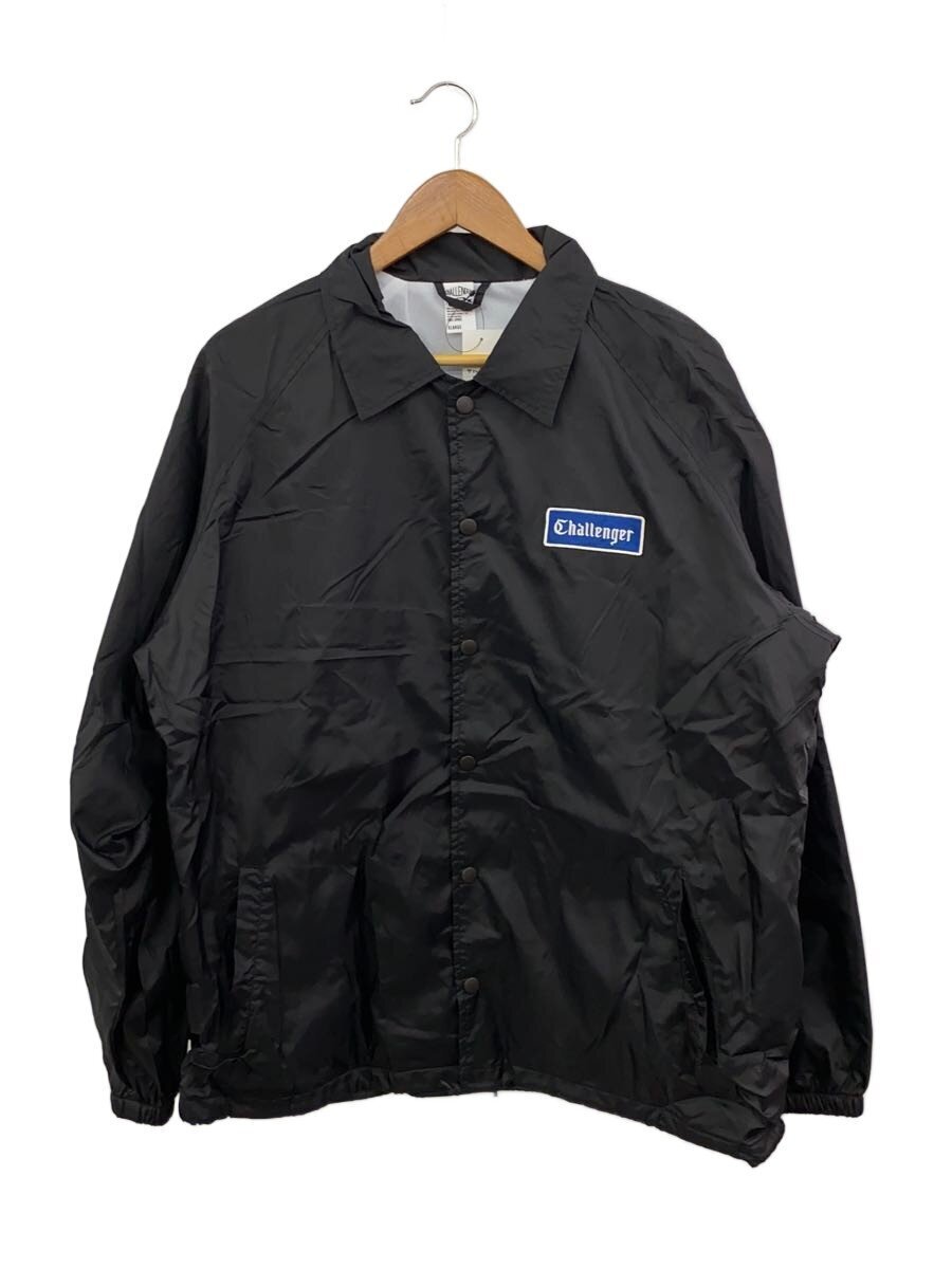 CHALLENGER◆LOGO COACH JACKET/コーチジャケット/XL/ナイロン/BLK拍卖