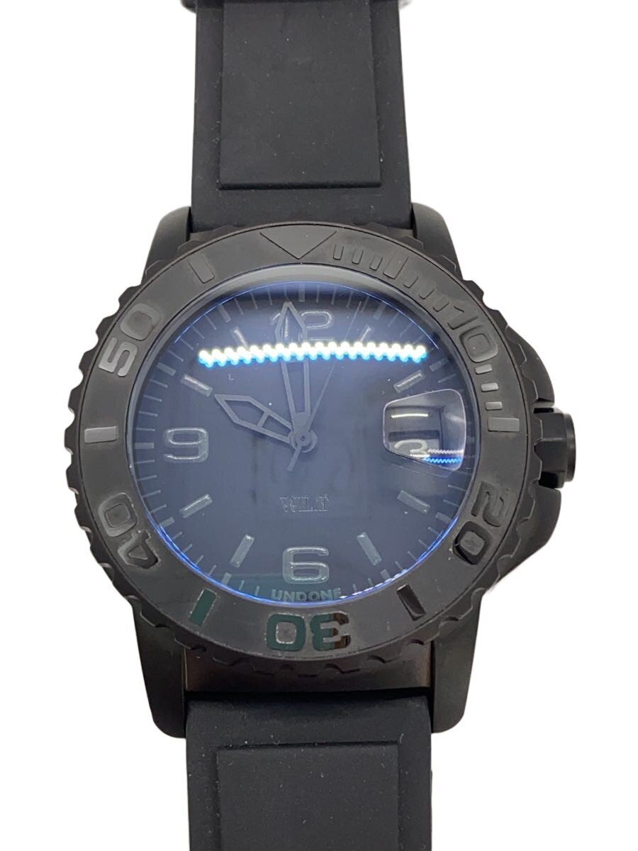 UNDONE◆自動巻腕時計/WILD LIFE TAILOR/アナログ/ラバー/BLK/BLK/SS/316L拍卖