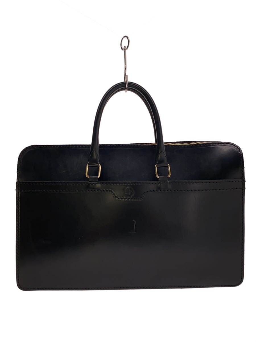 GLENROYAL◆ブリーフケース/レザー/BLK/無地/2ハンドル/内側底ベタつき・正面傷・小傷有拍卖