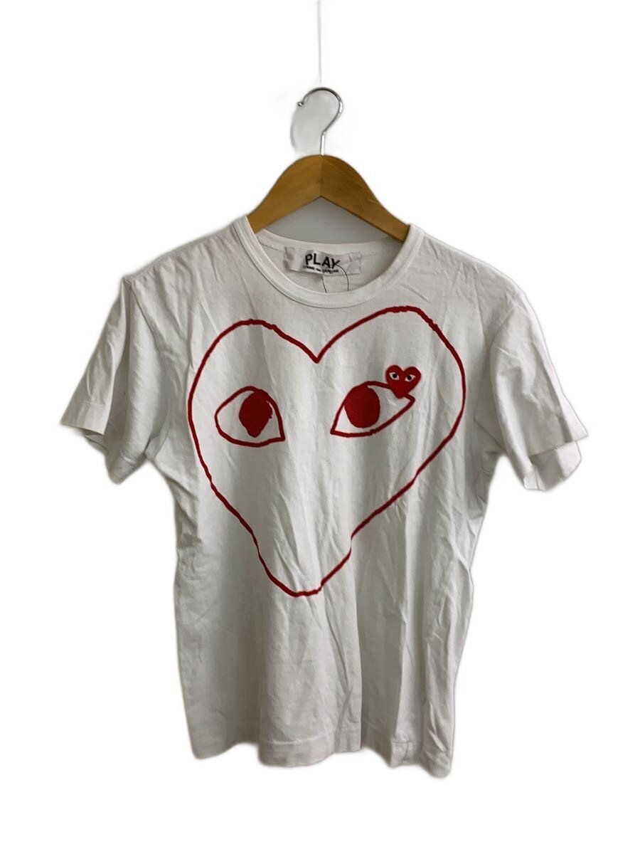 PLAY COMME des GARCONS◆AC2010/Tシャツ/S/コットン/ホワイト/AZ-T100拍卖